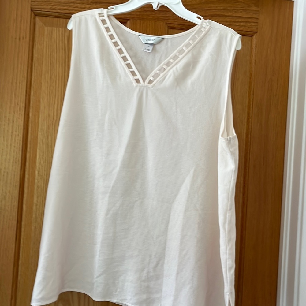 Off white sleeveless top